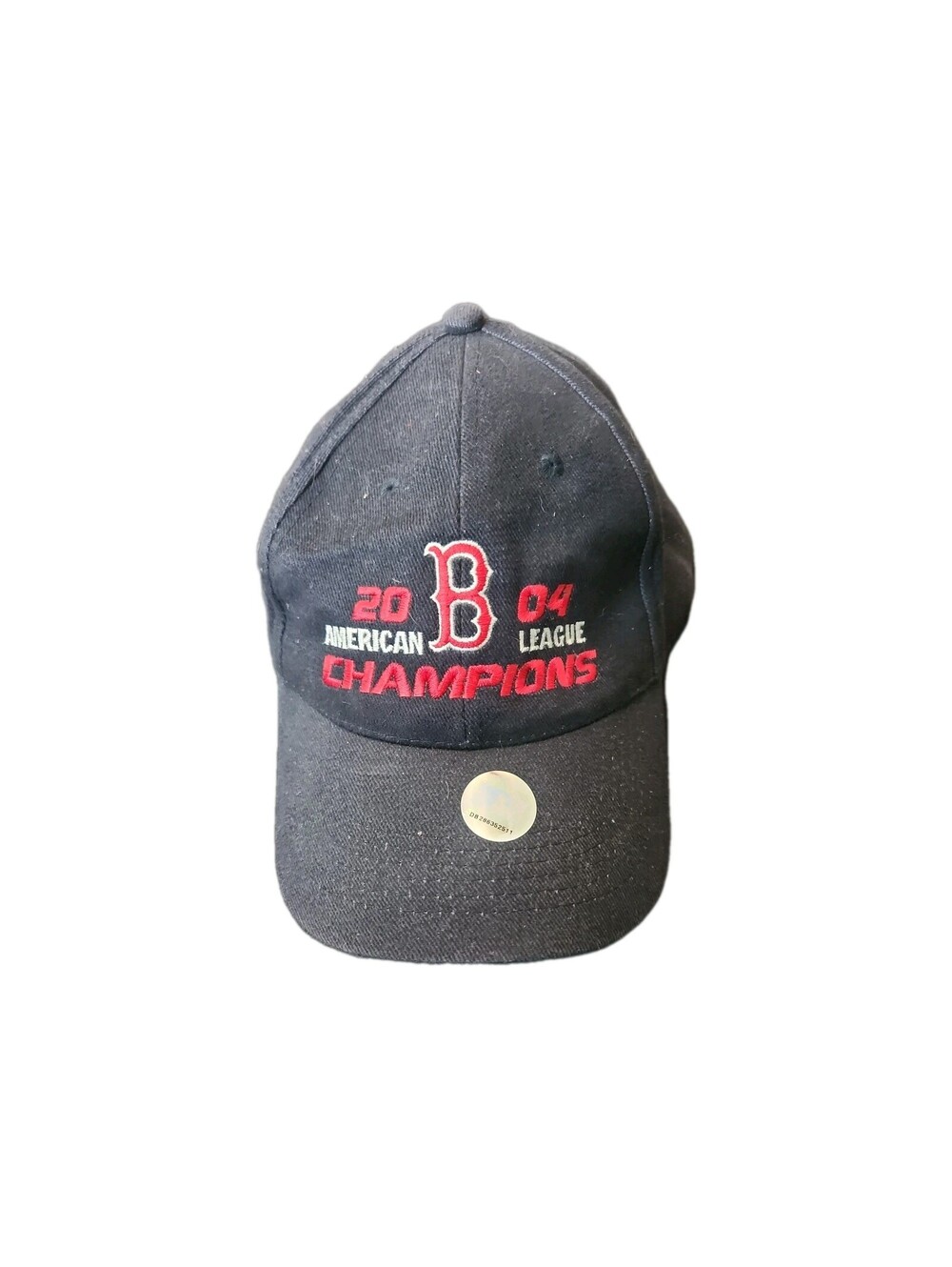 Boston Red Sox Hat Strapback Cap Mens Blue 2004 American League Champions